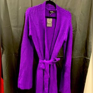 Hanifa Knit Cardigan Dress Small / Medium